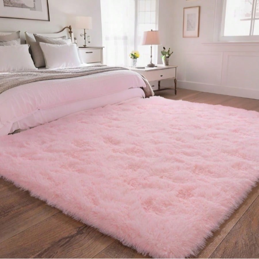 Soft Rugs For Bedroom Living Room, Indoor Shaggy Area Rugs For Bedroom, Fluffy Shag Throw Rug For Nursery Kids Room, Comfy Fuzzy Non Slip Plush Rug For Playroom