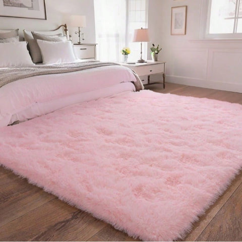 Soft Rugs For Bedroom Living Room, Indoor Shaggy Area Rugs For Bedroom, Fluffy Shag Throw Rug For Nursery Kids Room, Comfy Fuzzy Non Slip Plush Rug For Playroom