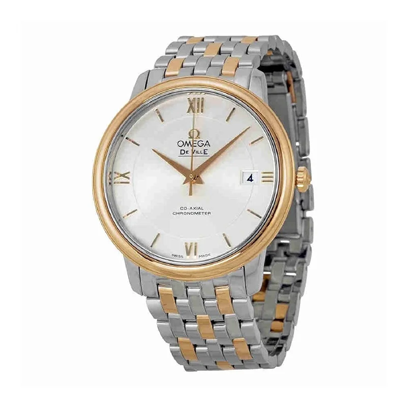 Omega Men's 424.20.37.20.02.002 De Ville Prestige Co-Axial Two-Tone Stainless Steel Watch