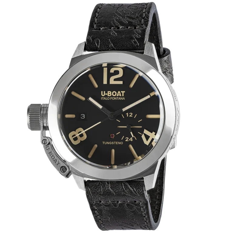 U-Boat Watch Classico Tungsten Black Leather 8893