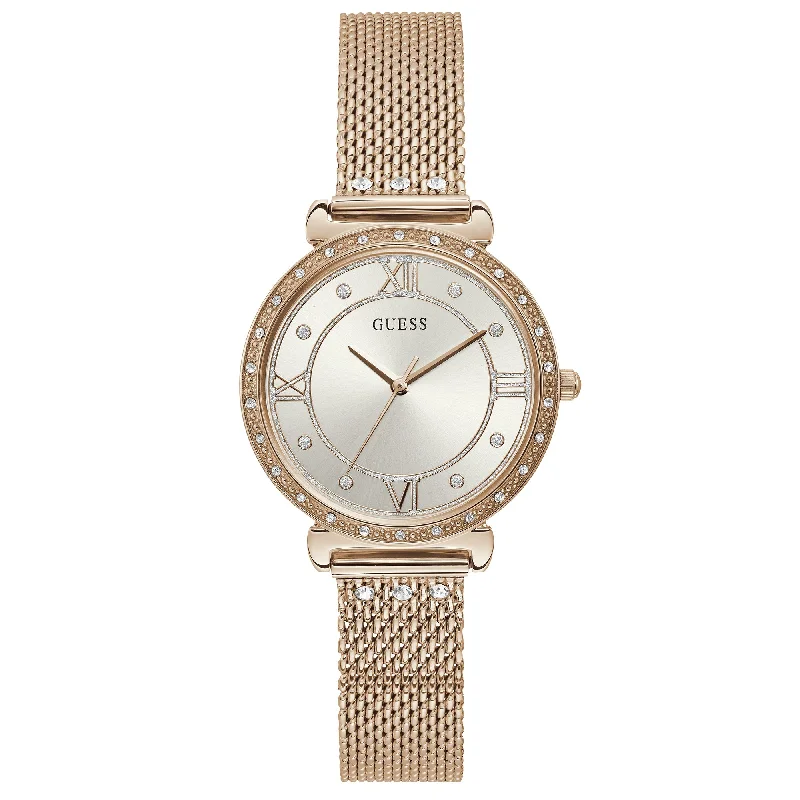 Guess W1289L3 Ladies Rose Gold Jewel Watch