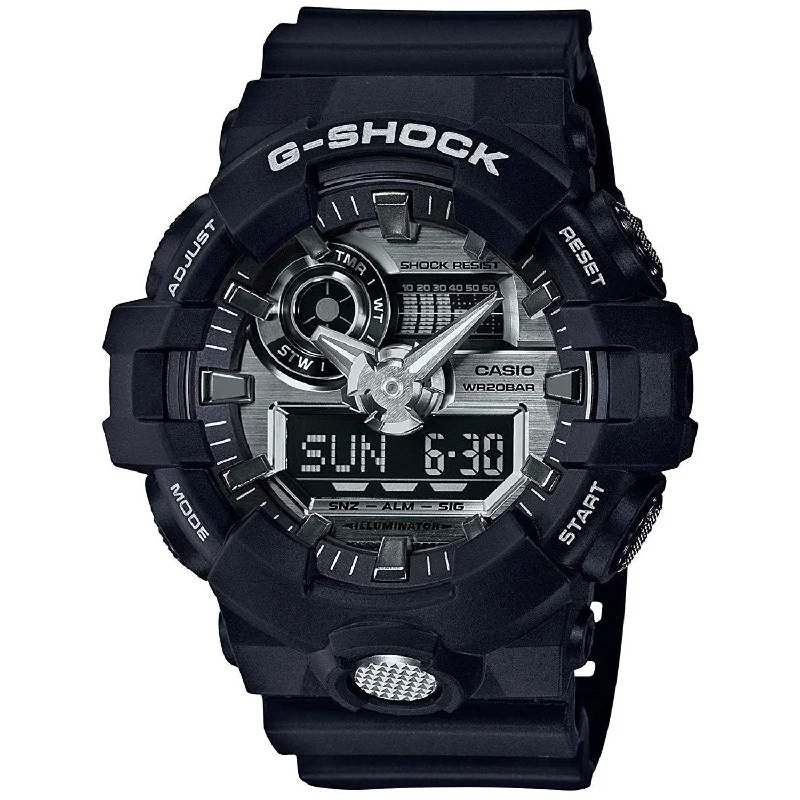 Casio Men's GA710-1A G-Shock Analog-Digital Black Resin Watch