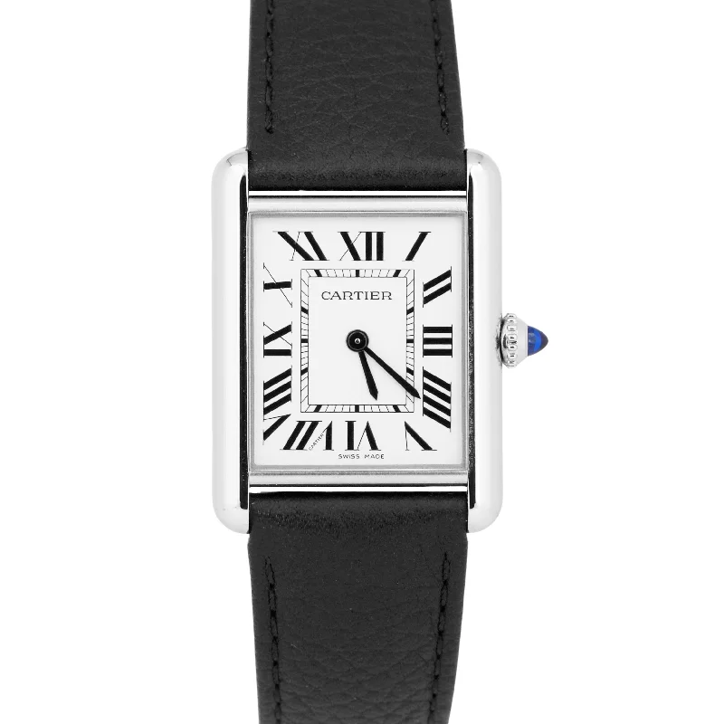 MINT PAPERS Cartier Tank Must 33mm x 25mm Steel Leather WSTA0041 Watch 4323 BOX