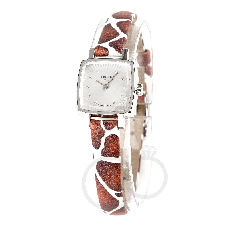 Tissot Lovely Summer Ladies Silver Brown Watch T0581091703600