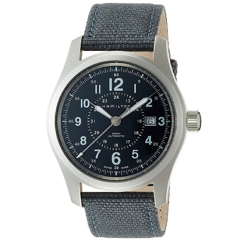 Hamilton Men's H70605943 Khaki Field Grey Canvas Watch