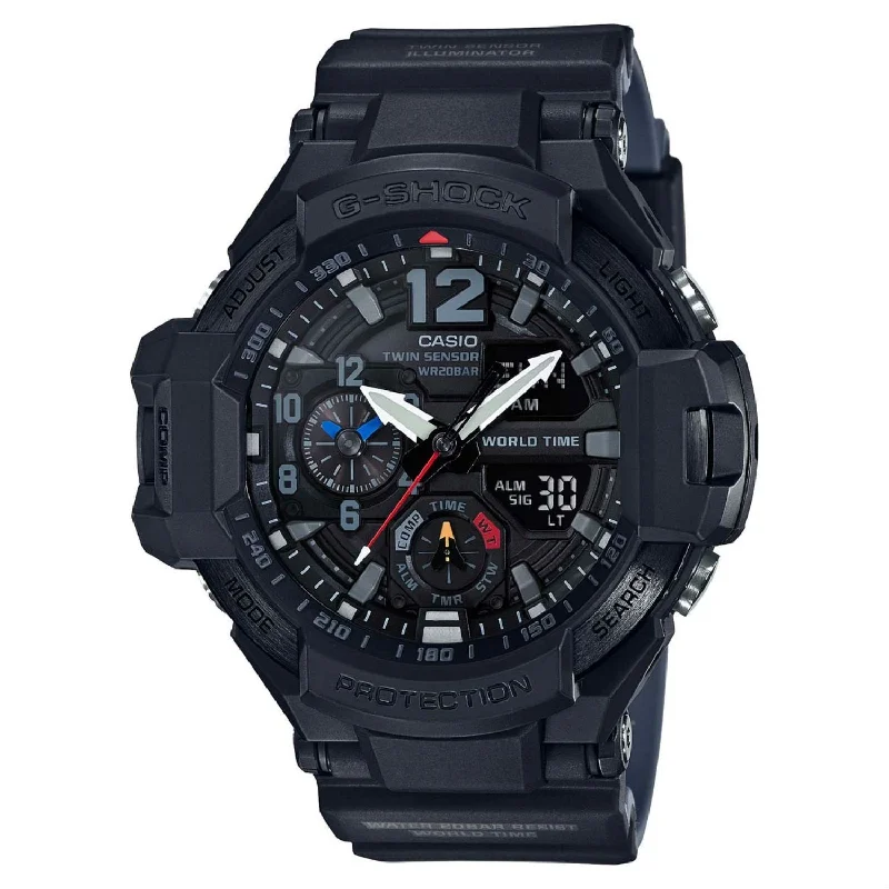 Casio Men's GA1100-1A1 G-Shock Black Resin Watch