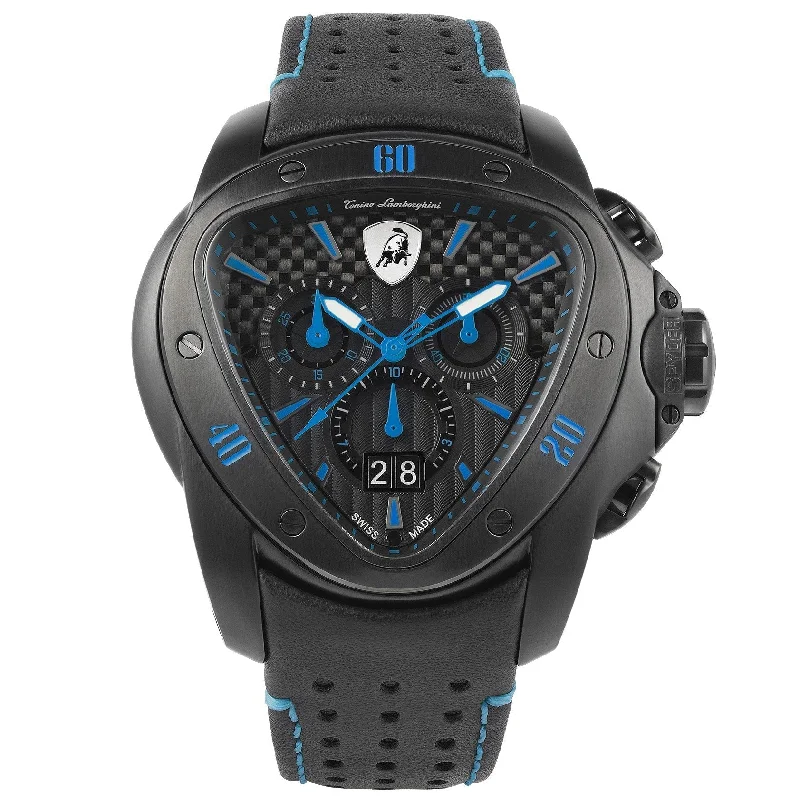 Tonino Lamborghini T9SC Men's Black Spyder Chronograph Watch