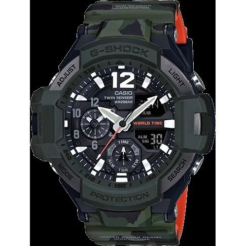 Casio Men's GA1100SC-3A G-Shock Camouflage Resin Watch