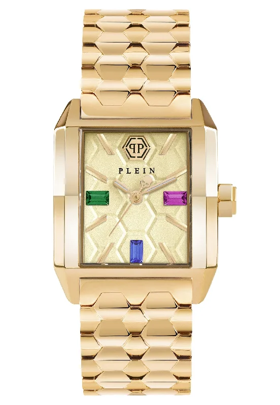 Philipp Plein Ladies Watch Offshore Square Gold PWMAA0522