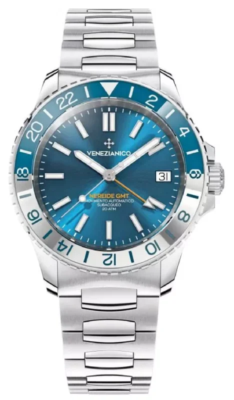 Venezianico Automatic Watch Nereide GMT Blue 3521502C