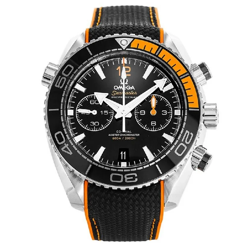 Omega Men's 215.32.46.51.01.001 Seamaster Planet Ocean Chronograph Two-Tone Rubber Watch