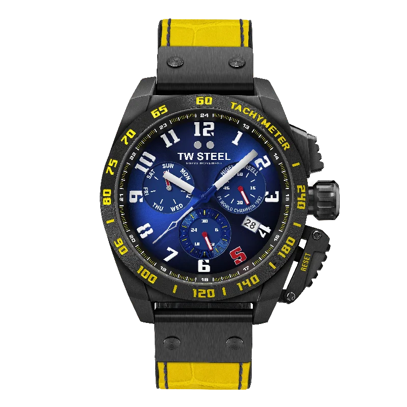 TW Steel Watch Swiss Canteen Chronograph Yellow TW1017