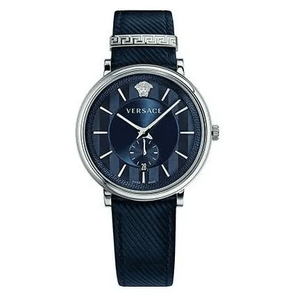 Versace Men's Watch V-Circle Small Seconds Blue VBQ010017