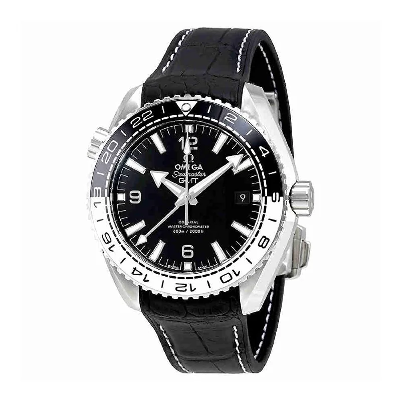 Omega Men's 215.33.44.22.01.001 Seamaster Planet Ocean Black Leather Watch