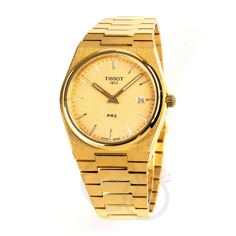 Tissot Prx Men's Gold Watch T1374103302100