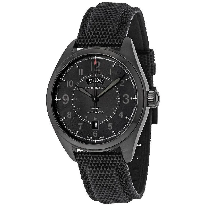 Hamilton Men's H70695735 Khaki Field Automatic Black Textile Watch