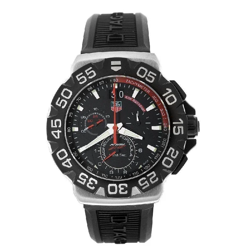 Tag Heuer Men's CAH1014.BT0718 Formula 1 Grande Chronograph Black Rubber Watch