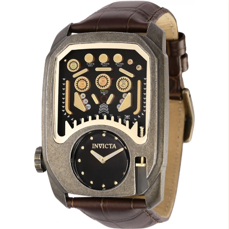 Invicta Men's 35454 Cuadro Brown Leather Watch