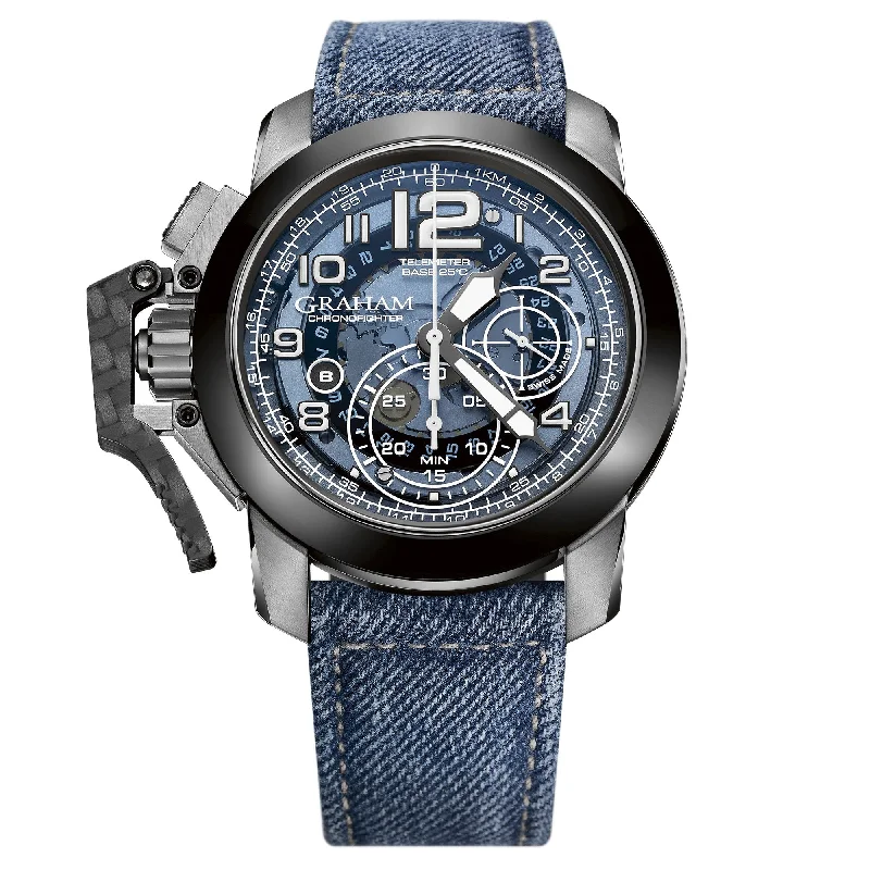 Graham Blue Chronofighter Steel Target Watch 2CCAC.U04A.T33S