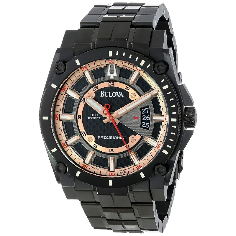 Bulova Men's 98B143 Precisionist Black Stainless Steel Watch