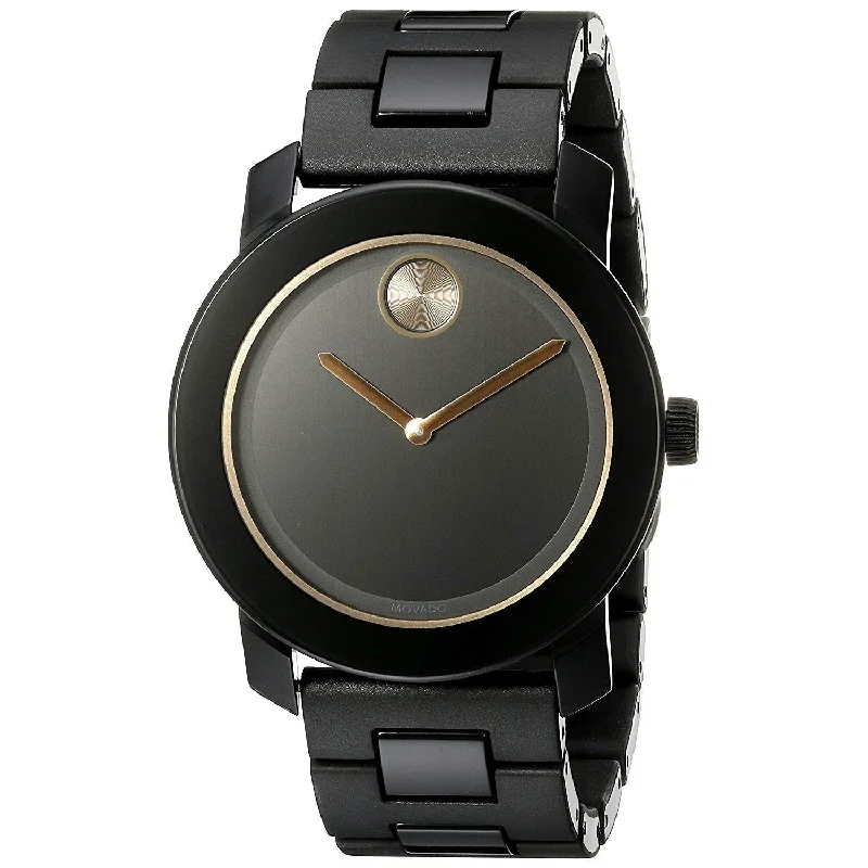 Movado Men's 3600315 Bold Black Stainless Steel Watch