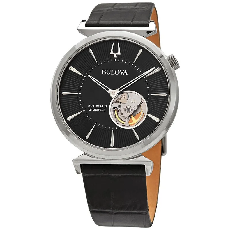 Bulova Men's 96A234 Classic Black Dial Watch