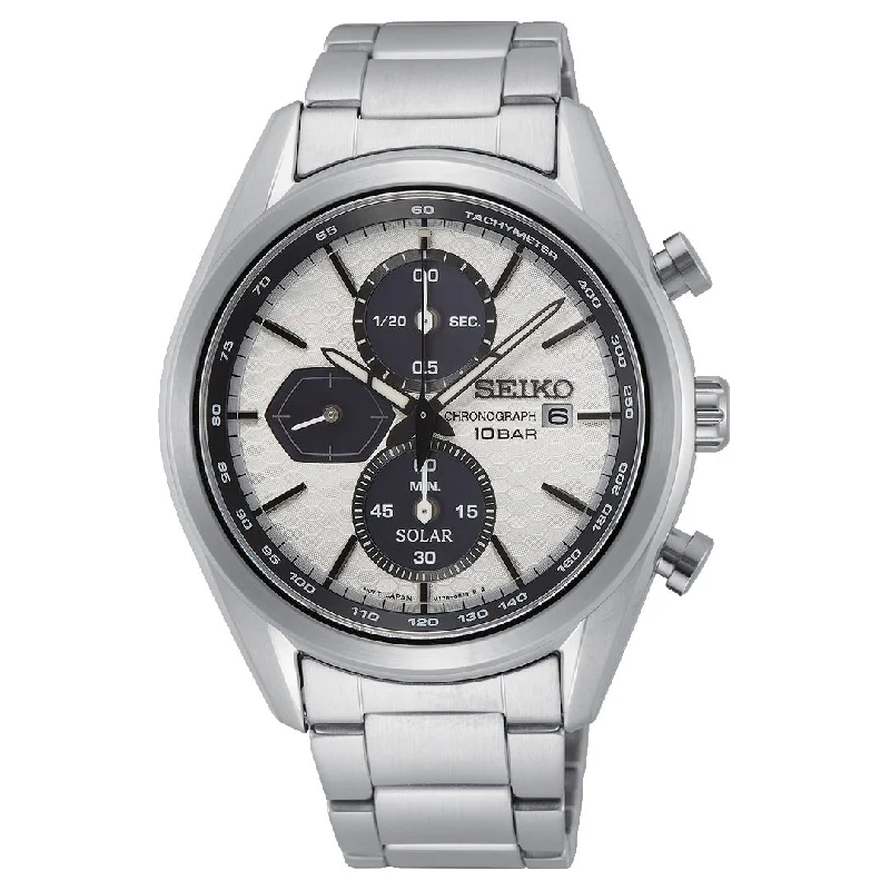 Seiko Men's White Solar Watch SSC769P1