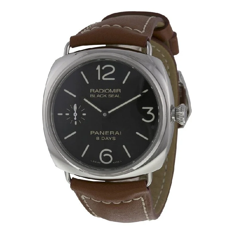 Panerai Men's PAM00609 Radiomir Black Seal 8 Days Acciaio Hand Wind Mechanical Brown Leather Watch