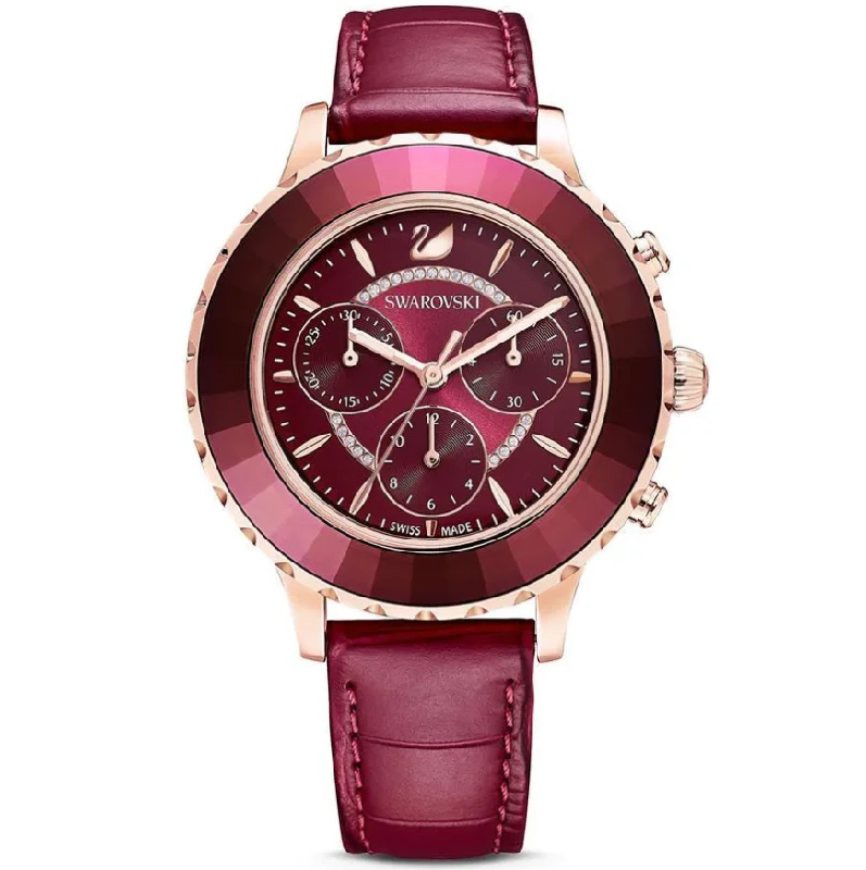 Swarovski Watch Octea Lux Chrono Red 5547642