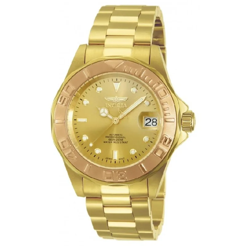 Invicta Men's 13930 Pro Diver Automatic Gold-Tone Stainless Steel Watch