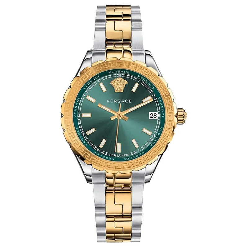 Versace Ladies Hellenyium Two-Tone Green V12050015