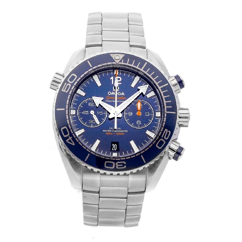 Omega Men's 215.30.46.51.03.001 Seamaster Planet Ocean Chronograph Stainless Steel Watch