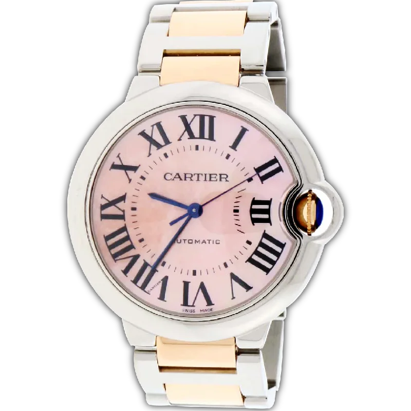 Cartier Ballon Bleu 18K Rose Gold/Steel 36mm Watch W6920033