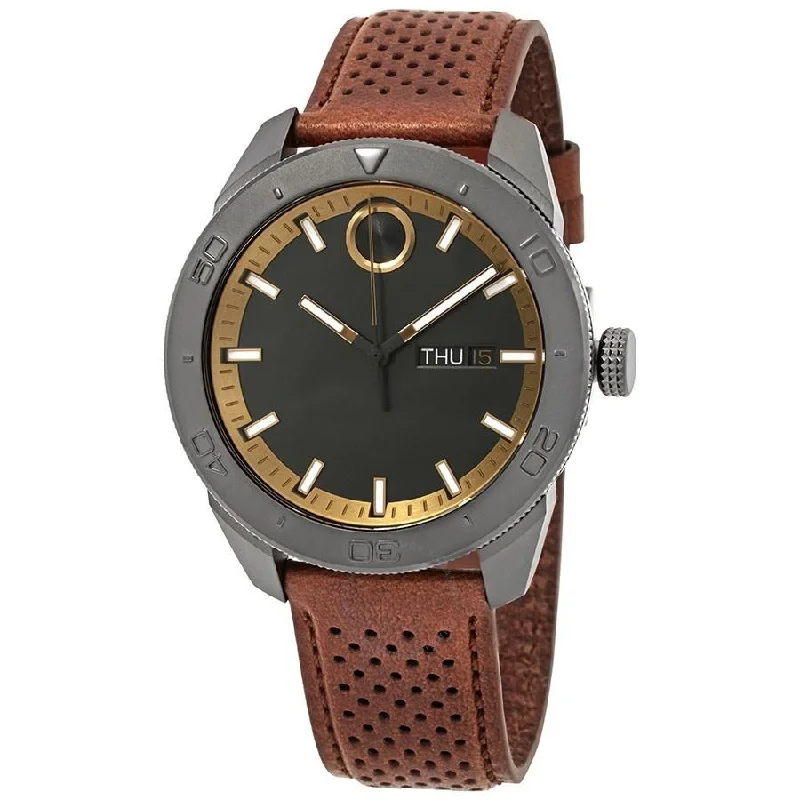 Movado Men's 3600496 Bold Brown Leather Watch