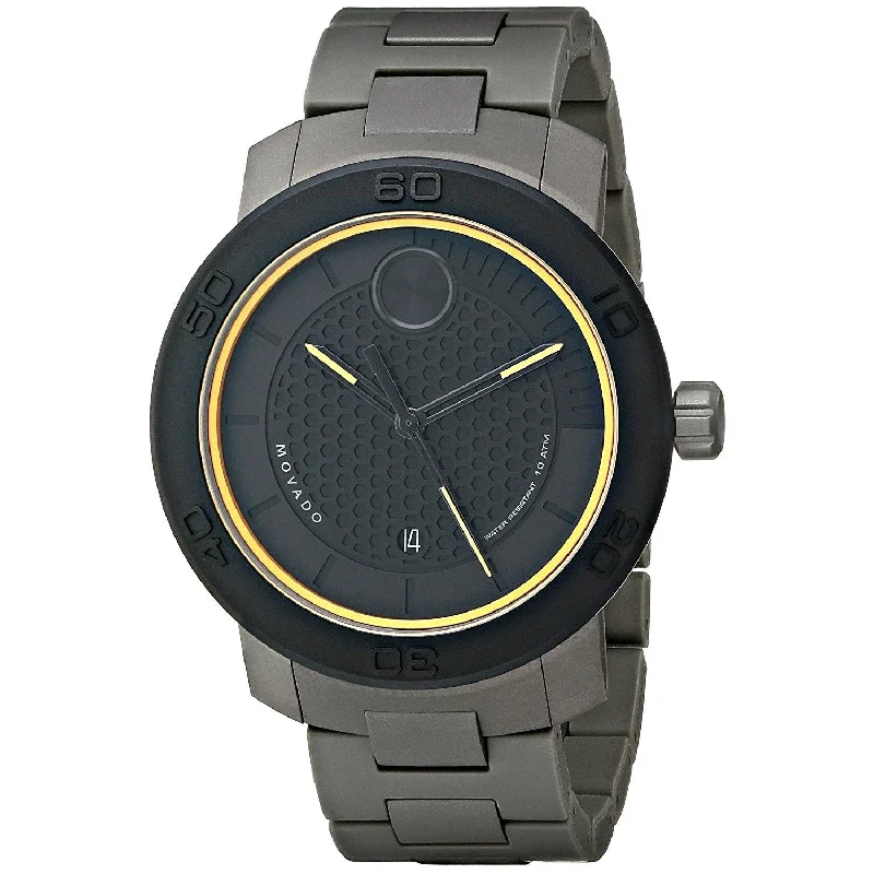 Movado Men's 3600098 Bold Black Stainless Steel Watch