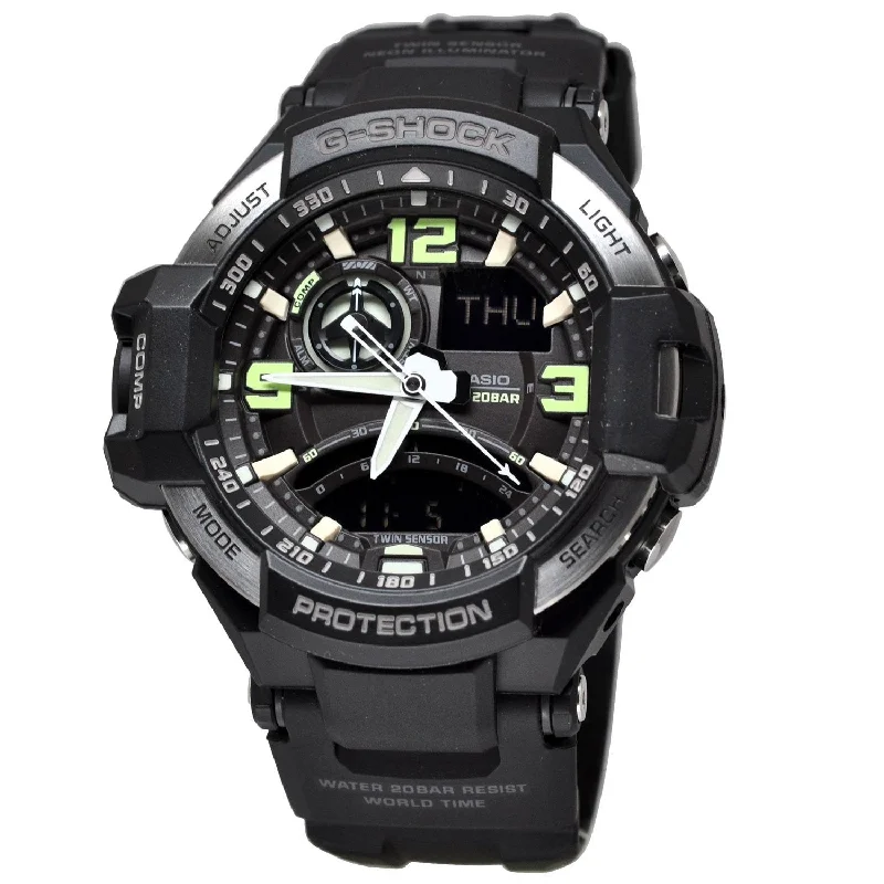 Casio Men's GA1000-1B G-Shock Black Resin Watch