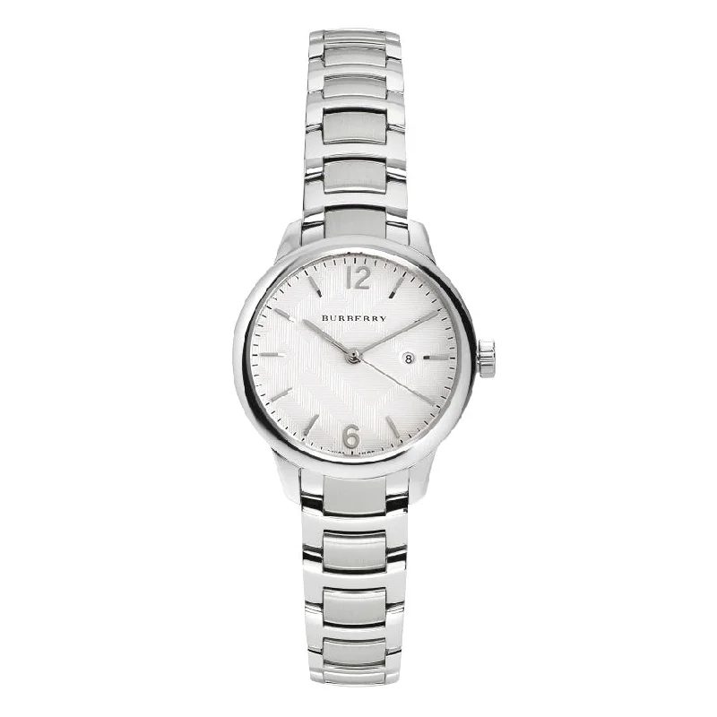 Burberry BU10108 Ladies White The Classic 32mm Watch