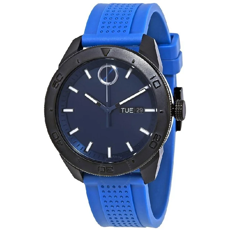 Movado Men's 3600459 Bold Blue Silicone Watch