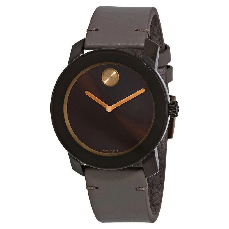 Movado Men's 3600455 Bold  Brown Leather Watch