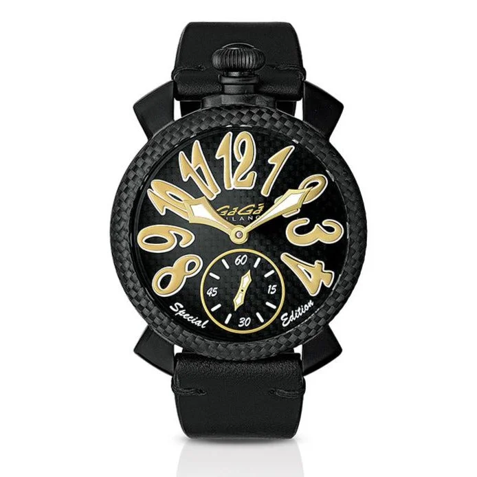 Gagà Milano Watch Manuale 48mm Special Edition Yellow Carbon