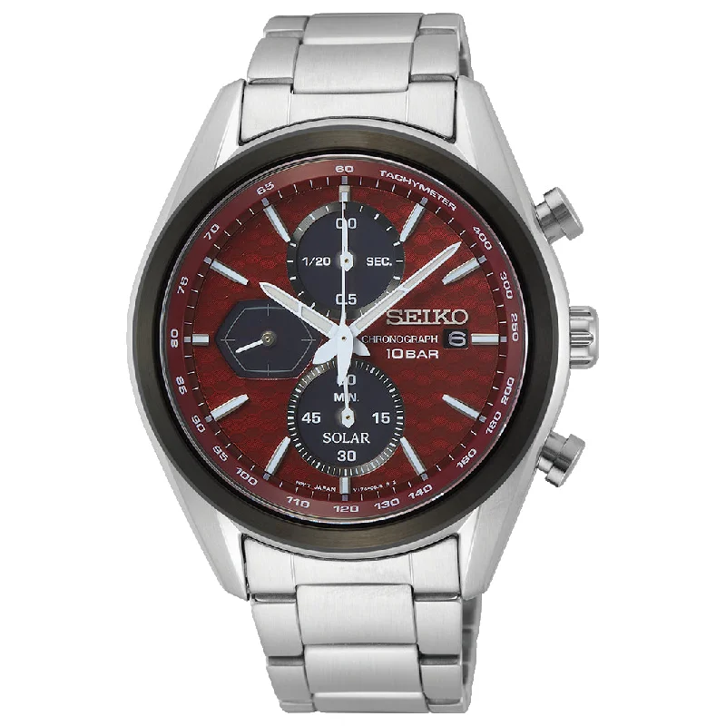 Seiko Men's Red Solar Watch SSC771P1