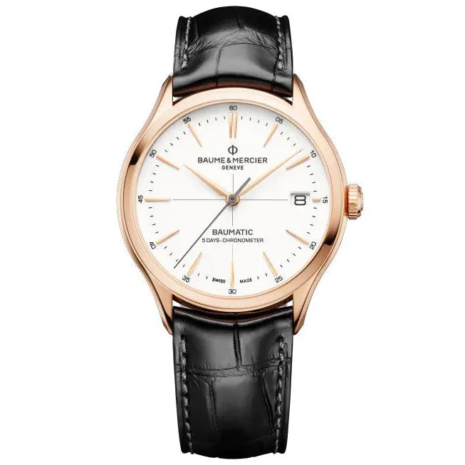 Baume & Mercier Men's Black Clifton Watch 10469