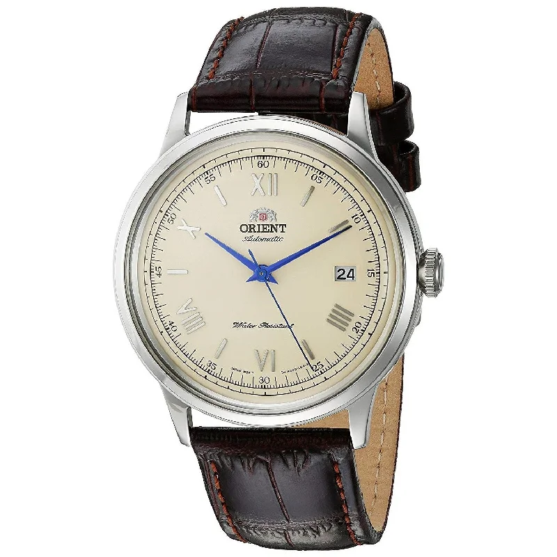 Orient Men's FAC00009N0 Bambino Automatic Brown Leather Watch