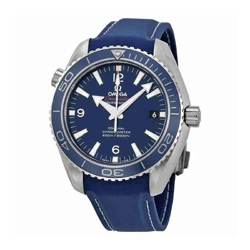 Omega Men's 232.92.42.21.03.001 Seamaster Planet Ocean Chronometer Automatic Blue Rubber Watch