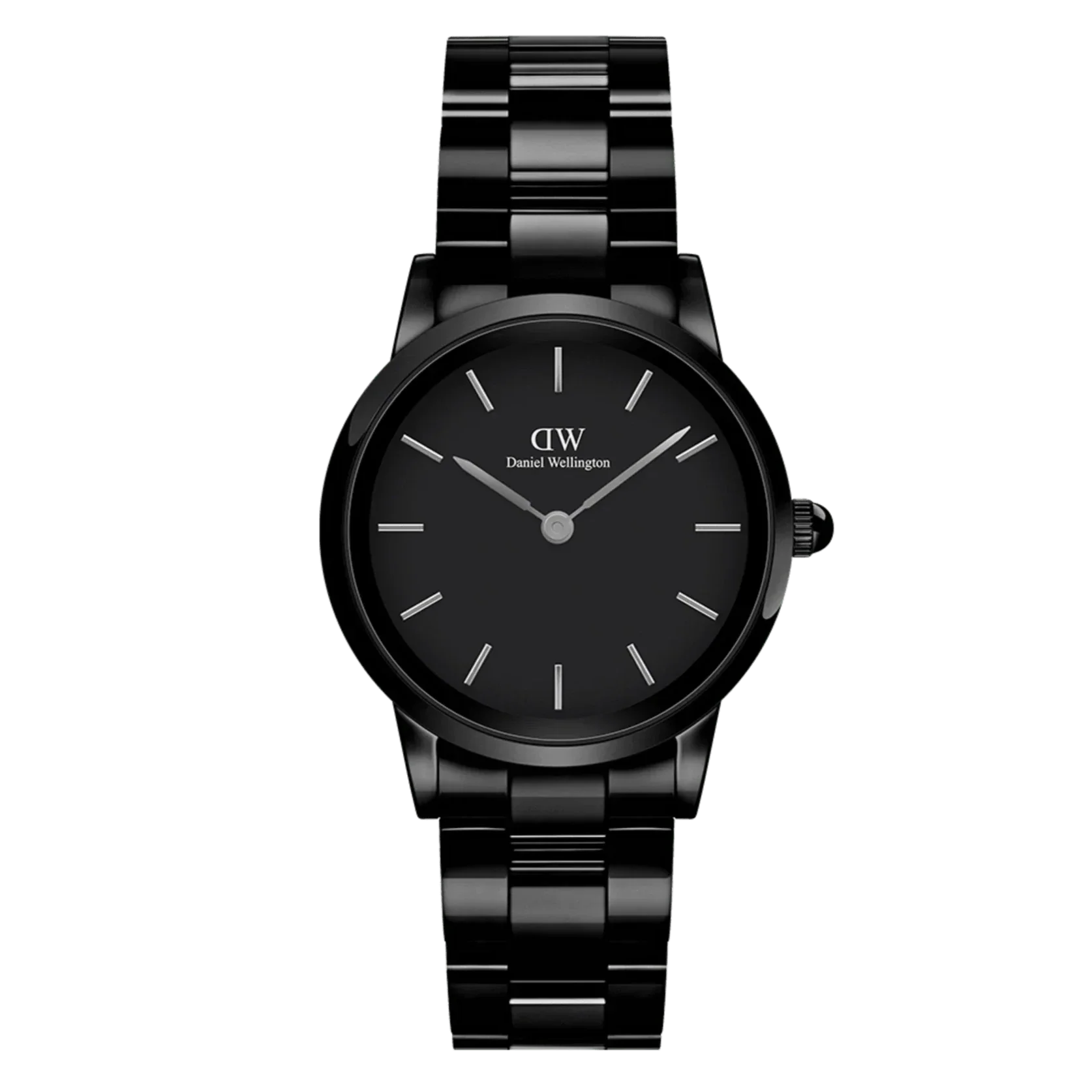 Daniel Wellington ladies Black Iconic Link Ceramic Watch DW00100414