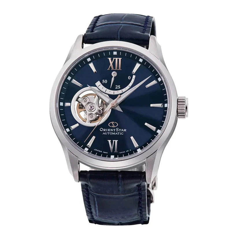 Orient Star Contemporary Open Heart Men's Blue Watch RE-AT0006L00B