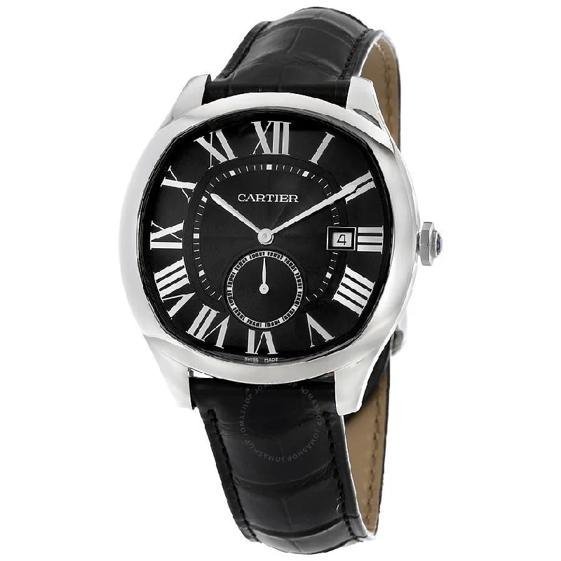 Cartier Men's WSNM0006 Drive Automatic Black Leather Watch