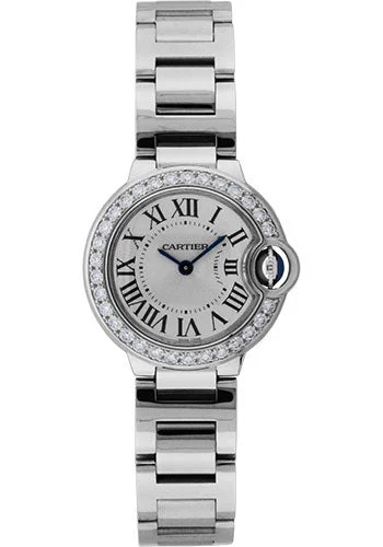 Cartier Ballon Bleu de Cartier Watch - Small White Gold Case - Diamond Bezel - WE9003Z3