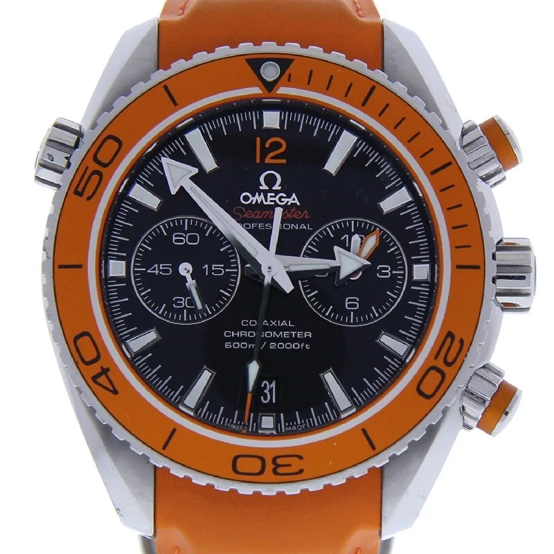 Omega Men's 232.32.46.51.01.001 Seamaster Planet Ocean Chronograph Orange Rubber Watch