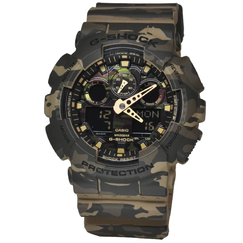 Casio Men's GA100CM-5A G-Shock Chronograph Camouflage Resin Watch